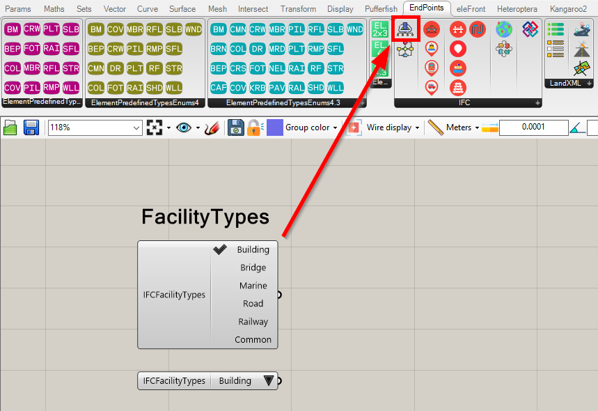 IFCFacilityTypes components